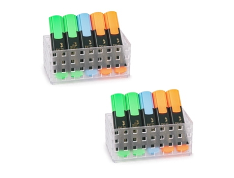 Kit 2 x Bandeja Organizadora PLASTIC FORTE Nº 1. Transparente