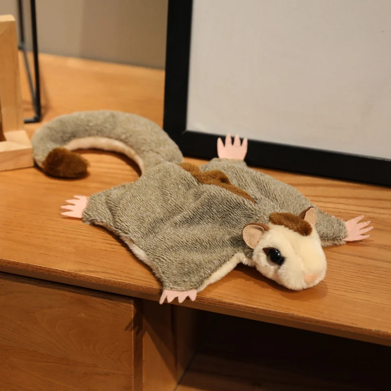 (marrón, 33 Cm X 19 Cm) Peluche De Ardilla Voladora Súper Genial, Suave Y Cómodo.