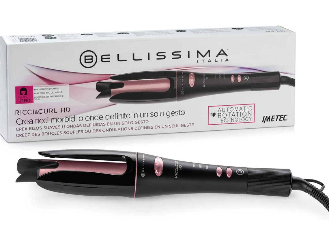 Modelador de Cabello BELLISSIMA ROTATIVO RICCI&amp;CURL (40 W - 3 Niveles de temperatura)  