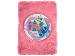 Caderno De Pelúcia A5 Disney Stitch Rosa St00081
