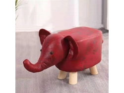 Taburete pequeño con diseño de animales de dibujos animados, color rojo, ideal para el hogar y el jardín de infancia.