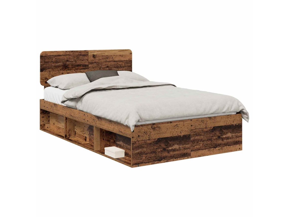 Maison Exclusive - Estructura De Cama Con Cabecera Madera Vieja 120 X 190 Cm