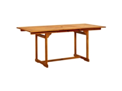 Mesa de comedor de jardín x80x75 cm Acacia maciza MAISON EXCLUSIVE (120 170)