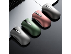 Ratón Inalámbrico Xm10 De Aleación De Aluminio, Recargable Y Silencioso, Compatible Con Bluetooth Para Portátiles-pink