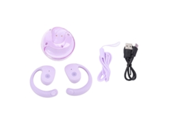 Auriculares Inalámbricos Bluetooth Para Traducción En 80 Idiomas, 4 Modos, 14 Voces, Estéreo Hifi De Alta Precisión, Violeta