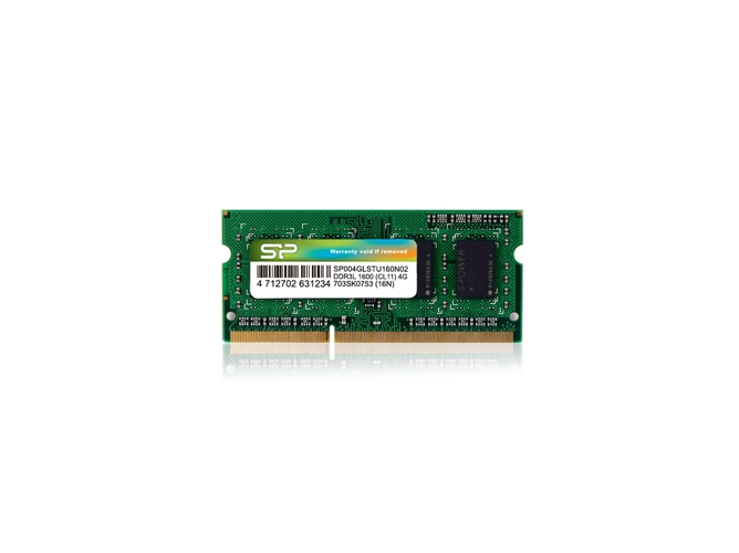Memoria RAM DDR3 SILICON POWER SP004GLSTU160N02 (1 x 4 GB - 1600 MHz - CL 11 - Verde)