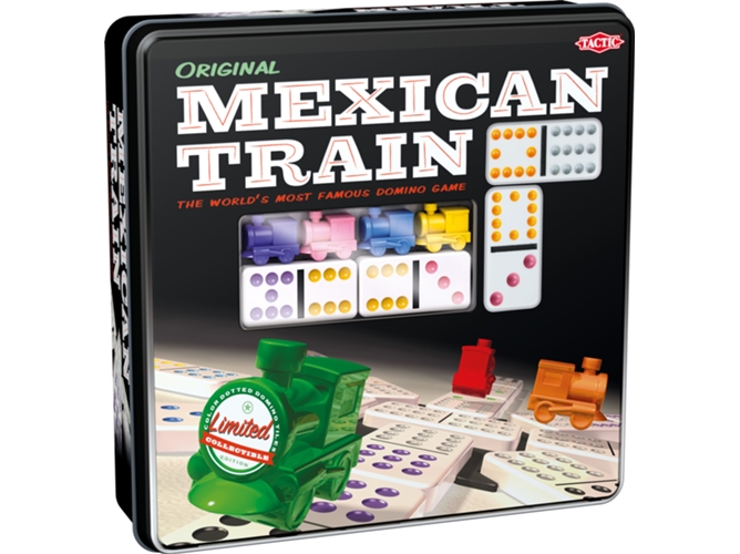 Dominó TACTIC Mexican Train Tin Box (Edad Mínima: 7 - Holandés)