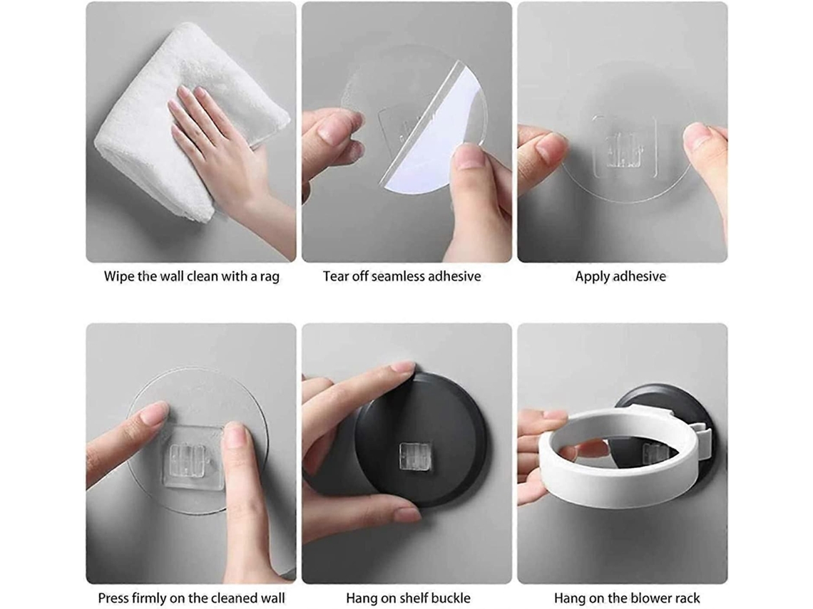 Juego de secador de pelo de pared de 2 piezas, herramientas para el cuidado del cabello GOKOCO