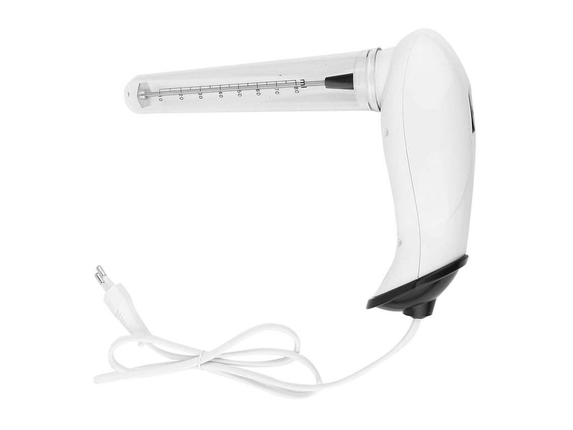 Batidora eléctrica de mano de acero inoxidable de 220 V, color blanco