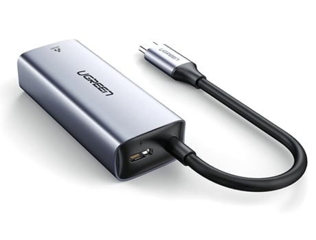Adaptador UGREEN 60550 Tipo-C a Rj45 1000Mbps Carga Pd