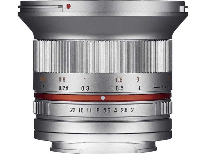 Objetivo SAMYANG 12mm F2.0 Ncs Cs E (Plata - Encaje: Sony E - Apertura: f/2 - f/22)