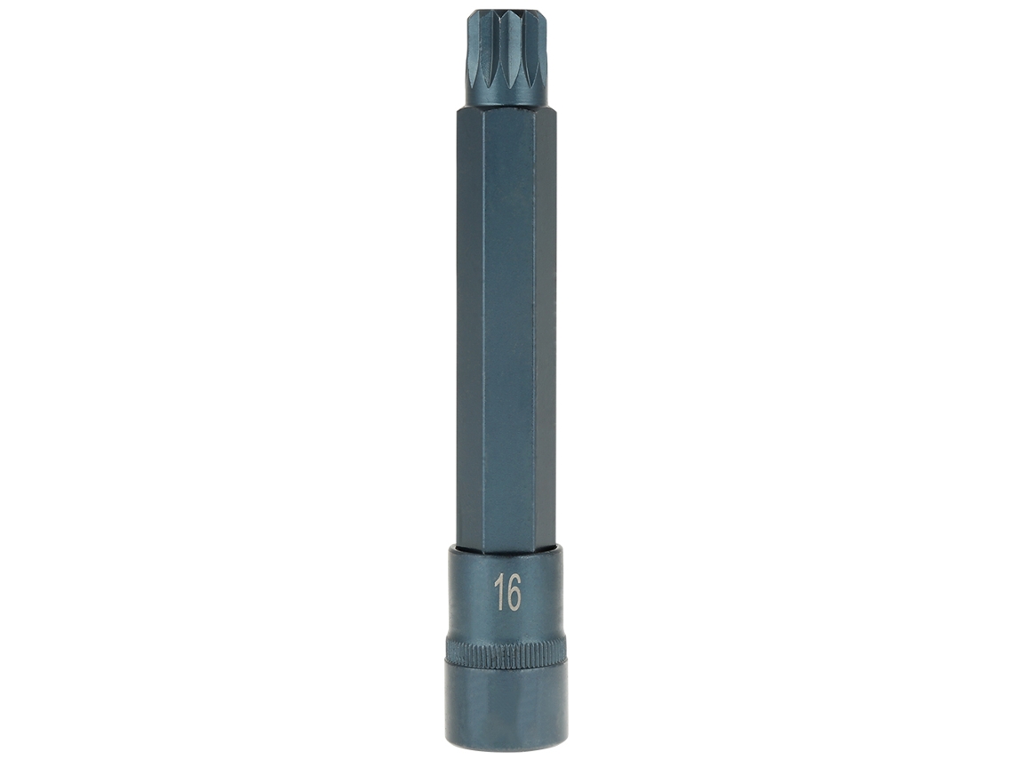 Chave de Fenda Elétrica 12 Pontas Soquete Bit Ferramenta 1/2 150mm M16 Aço S2 Conjunto