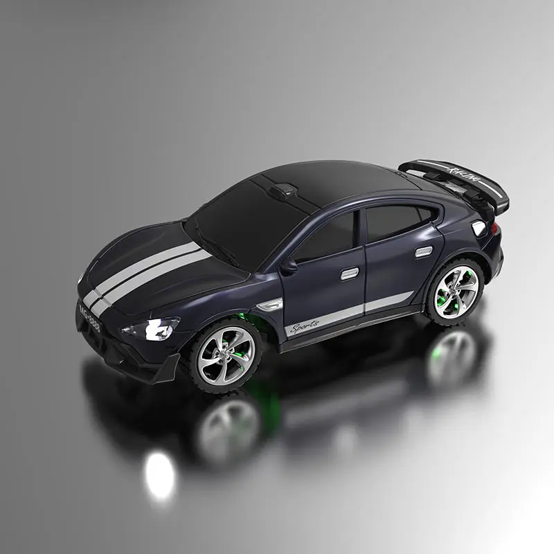 (edición Estándar Negra) Mini Coche Teledirigido De 2,4 Ghz A Escala 1:64, Control Remoto De Aleación De Alta Velocidad
