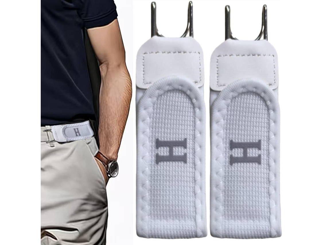 Hebilla De Cinturón Ajustable Y Elástica, 2 Unidades Para Pantalones Vaqueros, Uso Diario Y Casual