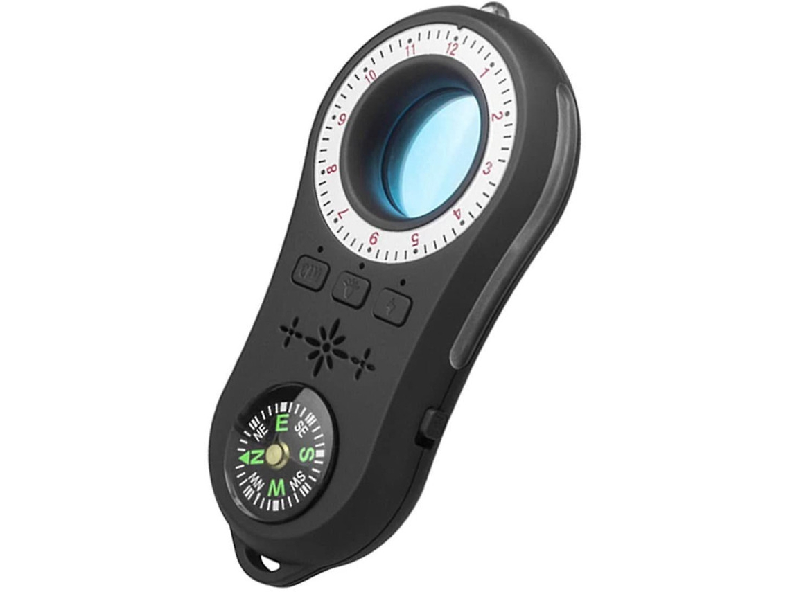 Detector de cámara oculta antiespía portátil Yizhood (negro)