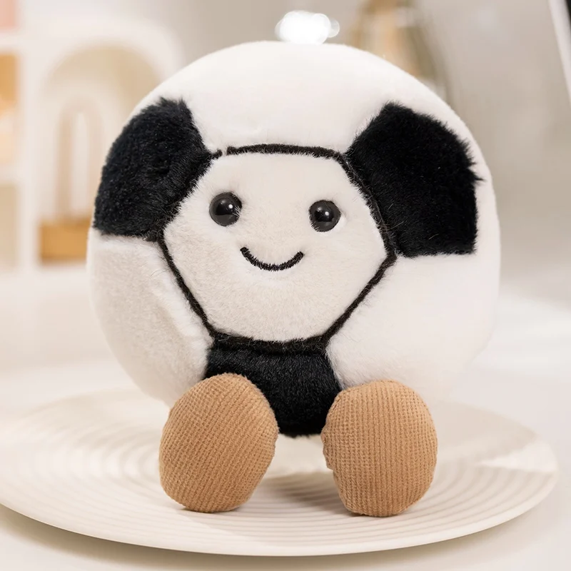 (balón De Fútbol De 10 Cm) Peluche Suave Y Adorable, Almohada Con Forma De Balón.