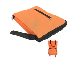 Bolsa de compras con ruedas, plegable, para viajes, naranja, 48 x 28 x 18 cm, gran capacidad, 1 juego. GOKOCO