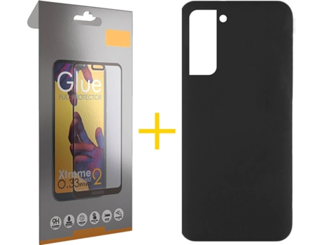 Carcasa + Protector de Pantalla para Samsung Galaxy S22 Plus 5G SKYHE Negro