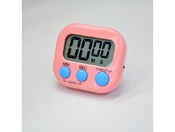 Temporizador Digital Rosa, Temporizador De Cuenta Regresiva Colorido Para Cocinar Y Aprender.