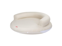 Colchón inflable para piscina de PVC Flamingueo blanco