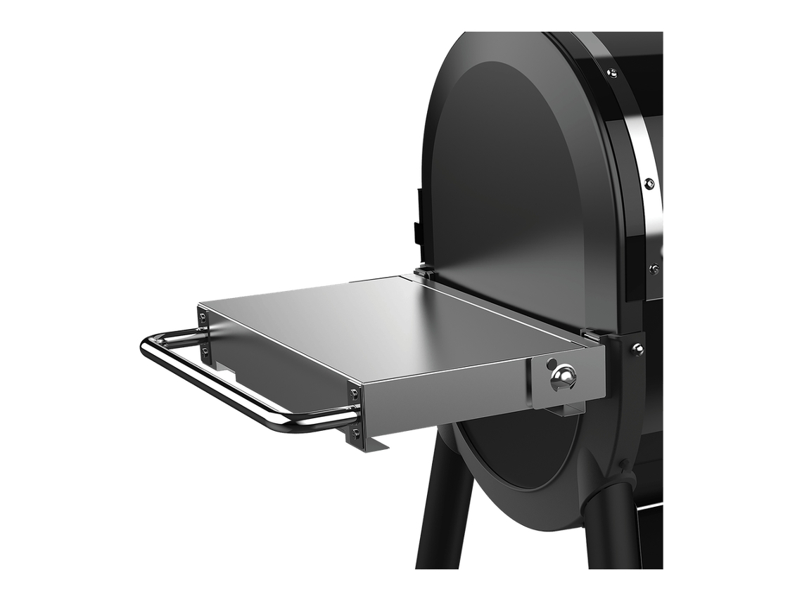 Mesa de soporte lateral plegable de acero inoxidable