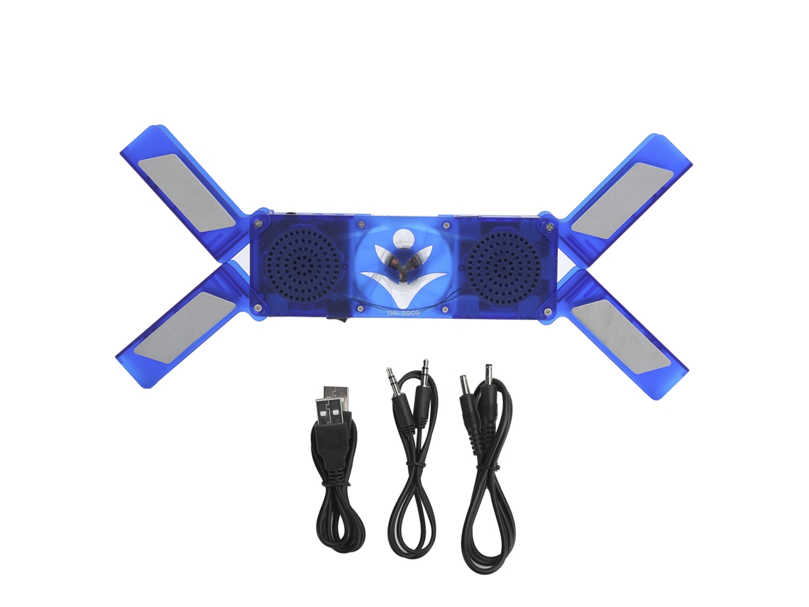 Base de refrigeración para portátil Yhl con 2 ventiladores LED, plegable, USB, portátil, DR 2009