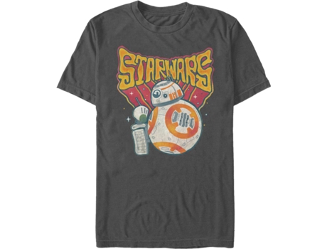 Camiseta Unisexo DEEPSTONE D-O And BB-8 Star Wars Carbón (XL)