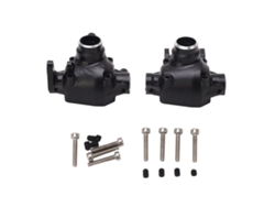 Kit De Carcasa Central De Eje Delantero Y Trasero De Aluminio Negro Para Rc Axial Crawler Scx10 Pro 1/10