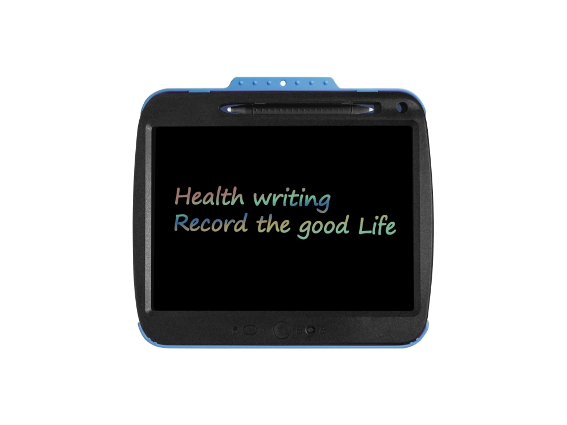 Tableta De Escritura Lcd Recargable De 9 Pulgadas Con Líneas De Colores (negras) Y Tablero De Escritura Electrónico Transparente