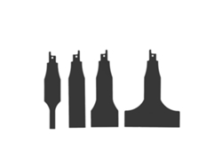 4 Raspadores Para Hojas De Sierra Recíproca, Acero De Alto Carbono, Herramienta Multifuncional Para La Limpieza De Azulejos.