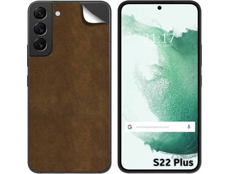 Carcasa Samsung Galaxy S22 Plus 5G TUMUNDOSMARTPHONE Vinilo Textura Cuero Multicolor