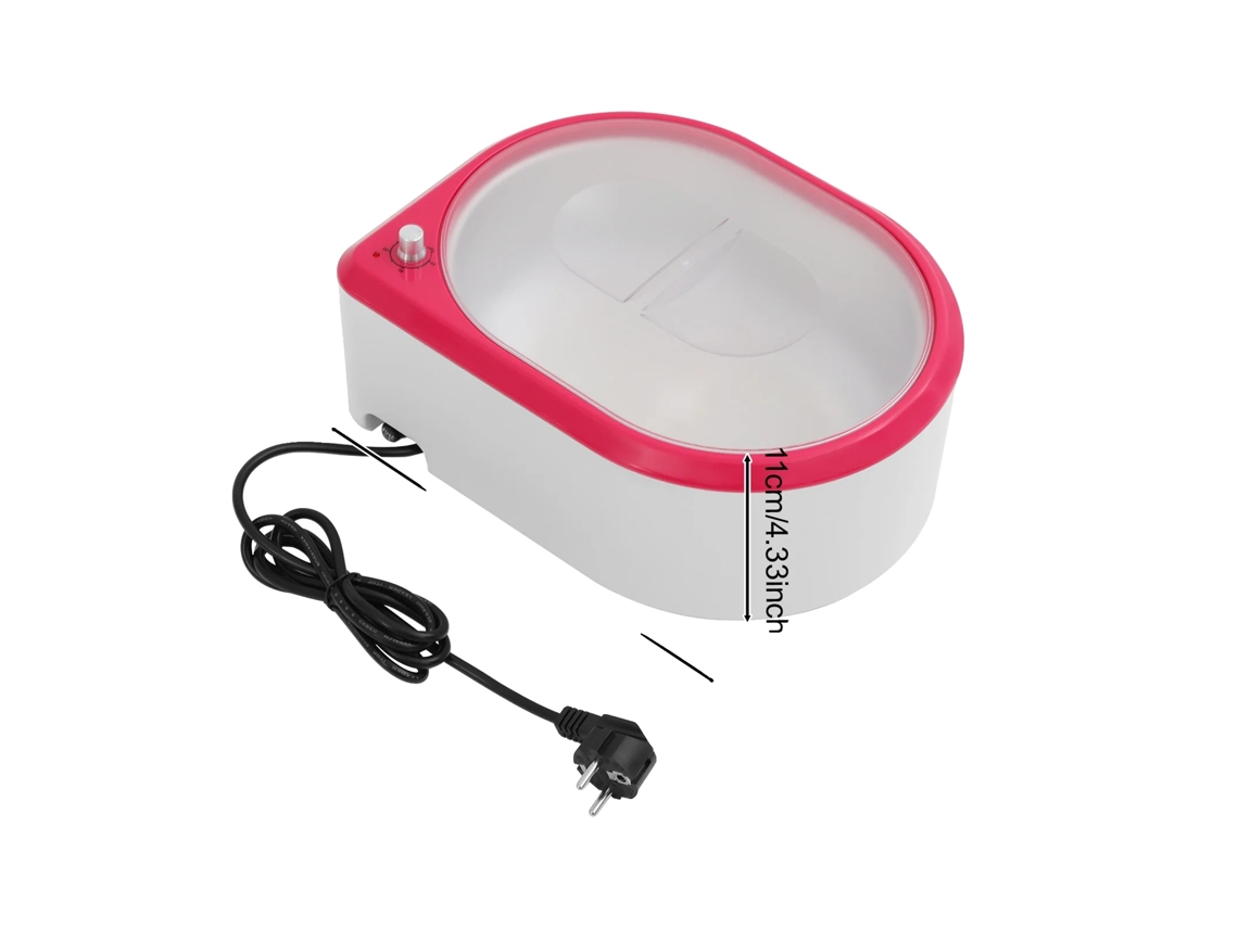 Dispositivo de baño de parafina, ideal para manos y pies, calentamiento rápido, color rojo.