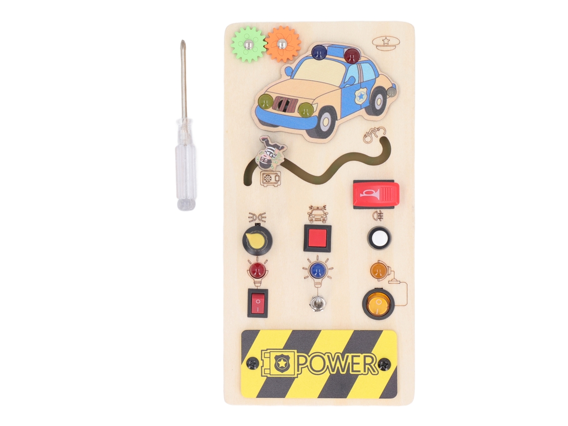 Jinwei-tablero Sensorial De Interruptores Led Para Niños Con Madera De Bálsamo, Educativo Y Para Coordinación Ojo-mano