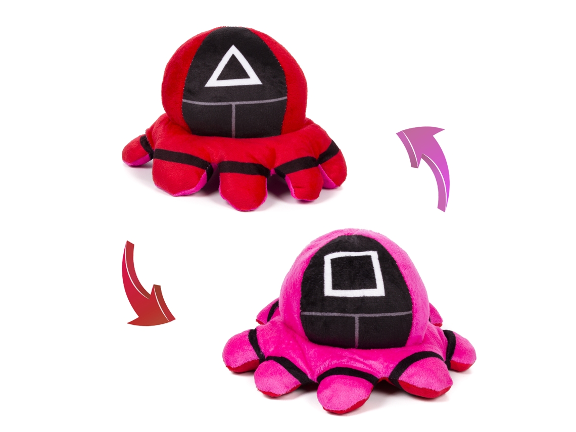 Calamar reversible con forma de pulpo de 20 cm. Triángulo Vigilante. Presa