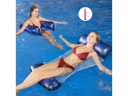 Silla flotante inflable multiusos para piscina con bomba de aire