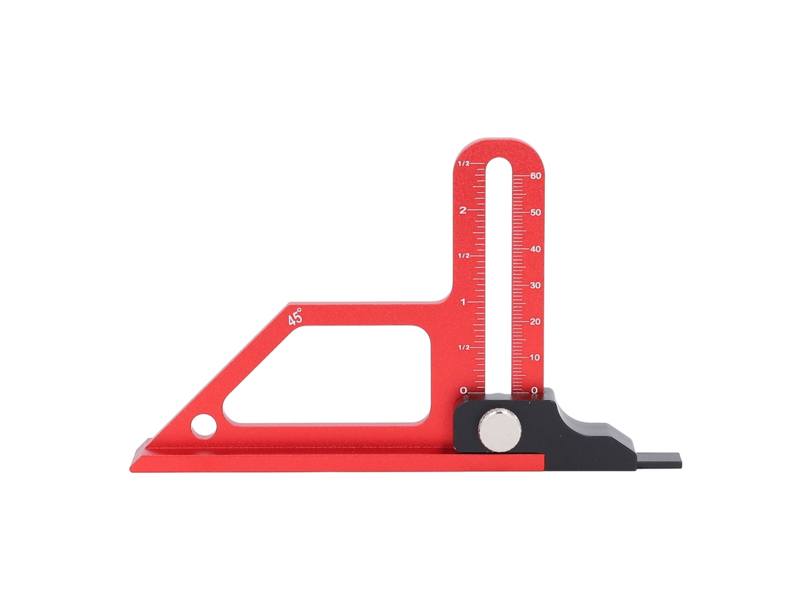 Calibrador De Altura Y Profundidad Para Sierra De Mesa, Aleación De Aluminio, Escalas Métricas Y En Pulgadas, 0-60 Mm, Para Carpintería.