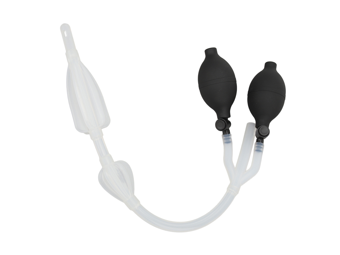 Tapón Inflable De Silicona Para Enemas Con Dos Aberturas Elásticas Para La Limpieza Intestinal Y El Cuidado De La Salud.
