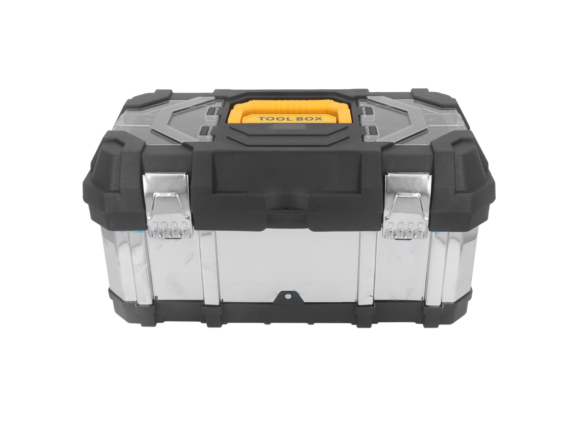 Caja de herramientas portátil y multifuncional de metal (móvil, ideal para electricistas)