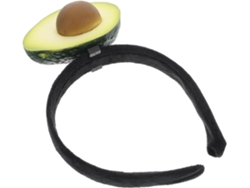 Tiara de aguacate verde fantasía, accesorio para el cabello ligero y cómodo.