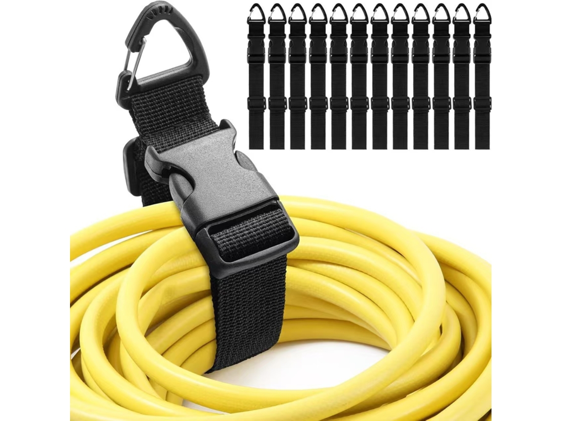 Organizador De Cables De Extensión Ajustable - 45 Cm, Ideal Para Organizar Estudios Y Garajes, Paquete De 12 Unidades Siurn