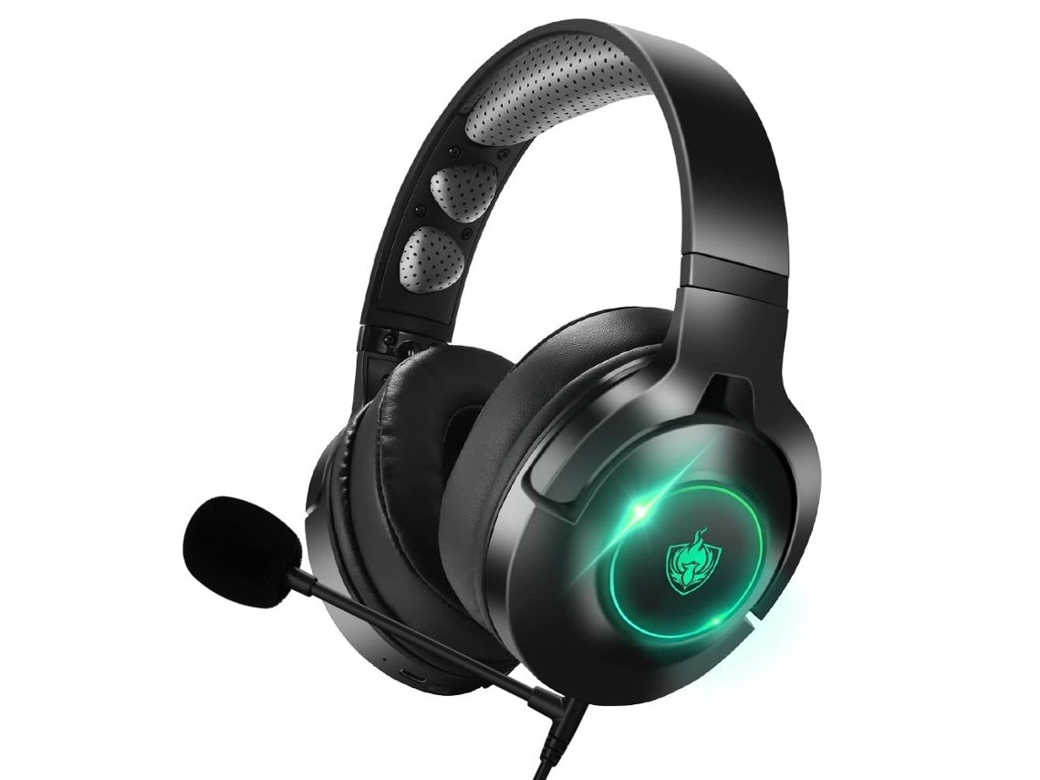 Auriculares Gaming Bluetooth ENKES Auriculares inalámbricos Ps4 con  micrófono desmontable con cancelación de ruido para música con auriculares  inalámbricos 7