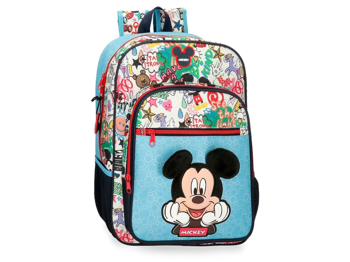 Mochila Escolar DISNEY (30 x 38 x 12 - Poliéster - Azul)
