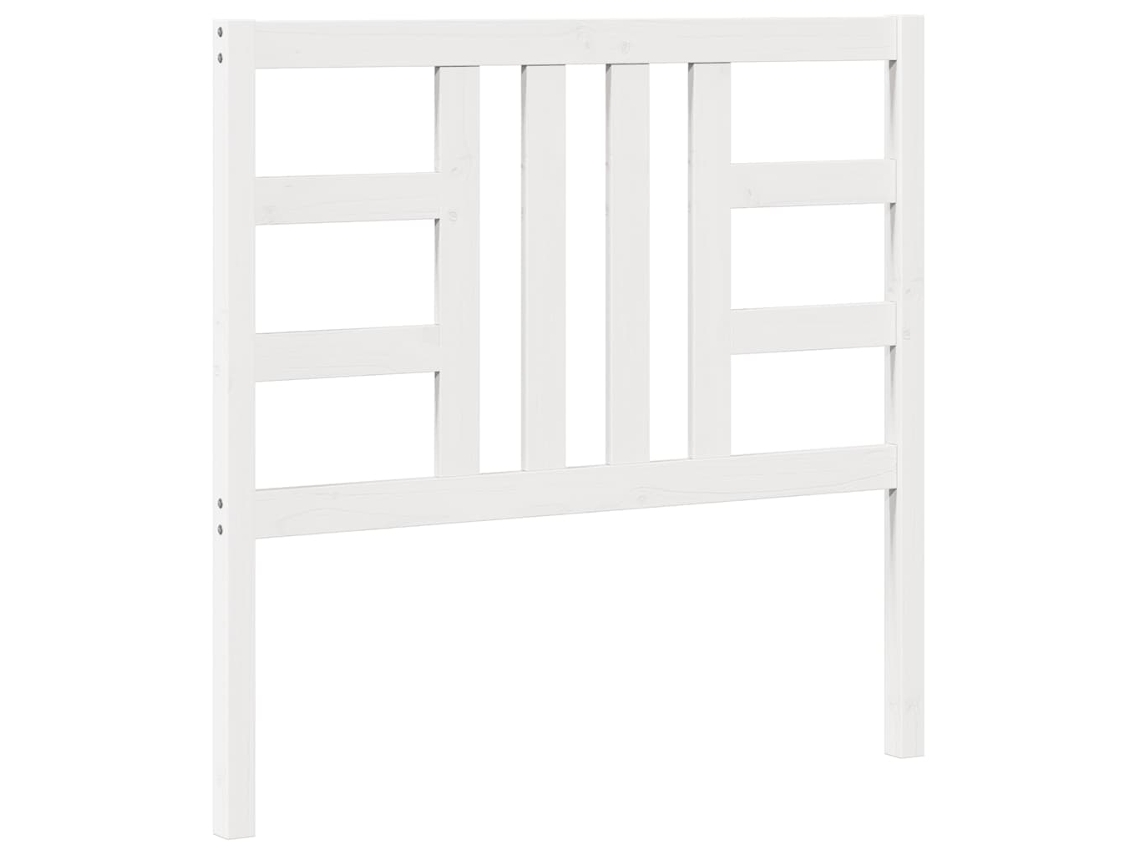 Cabecero de cama 106x4x100 cm Pino macizo Blanco MAISON EXCLUSIVE