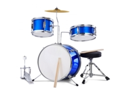 Conjunto De Percusión Infantil Con Banco Ajustable Y Sonido Profesional Tekmaquinas