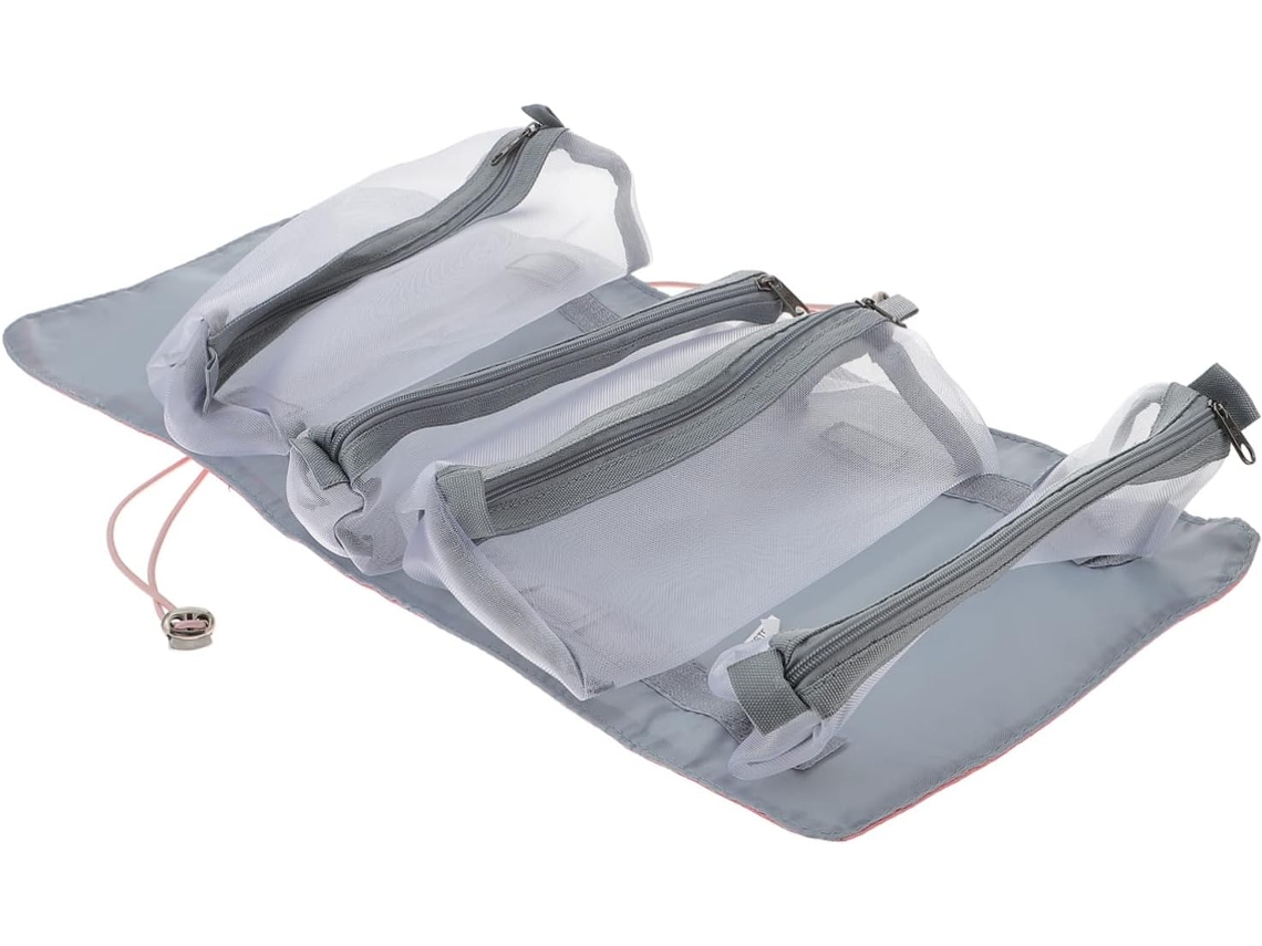 Neceser Colgante Extraíble De 3 Piezas, De Piel Sintética Pu, Organizador Práctico Para Cosméticos De Viaje.