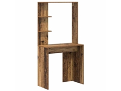 Escritorio | Escritorio de madera antigua de 78,5 x 37 x 154,5 cm, madera tratada.