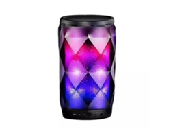 Altavoz Bluetooth Led con Control Táctil Colorido Luz Nocturna Inalámbrica Portátil Negro YEMAESRE
