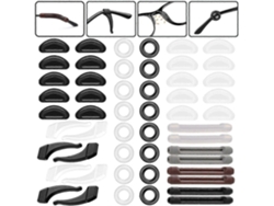 Gafas de silicona antideslizantes con gancho para la oreja, 26 pares de almohadillas nasales adhesivas GOKOCO.
