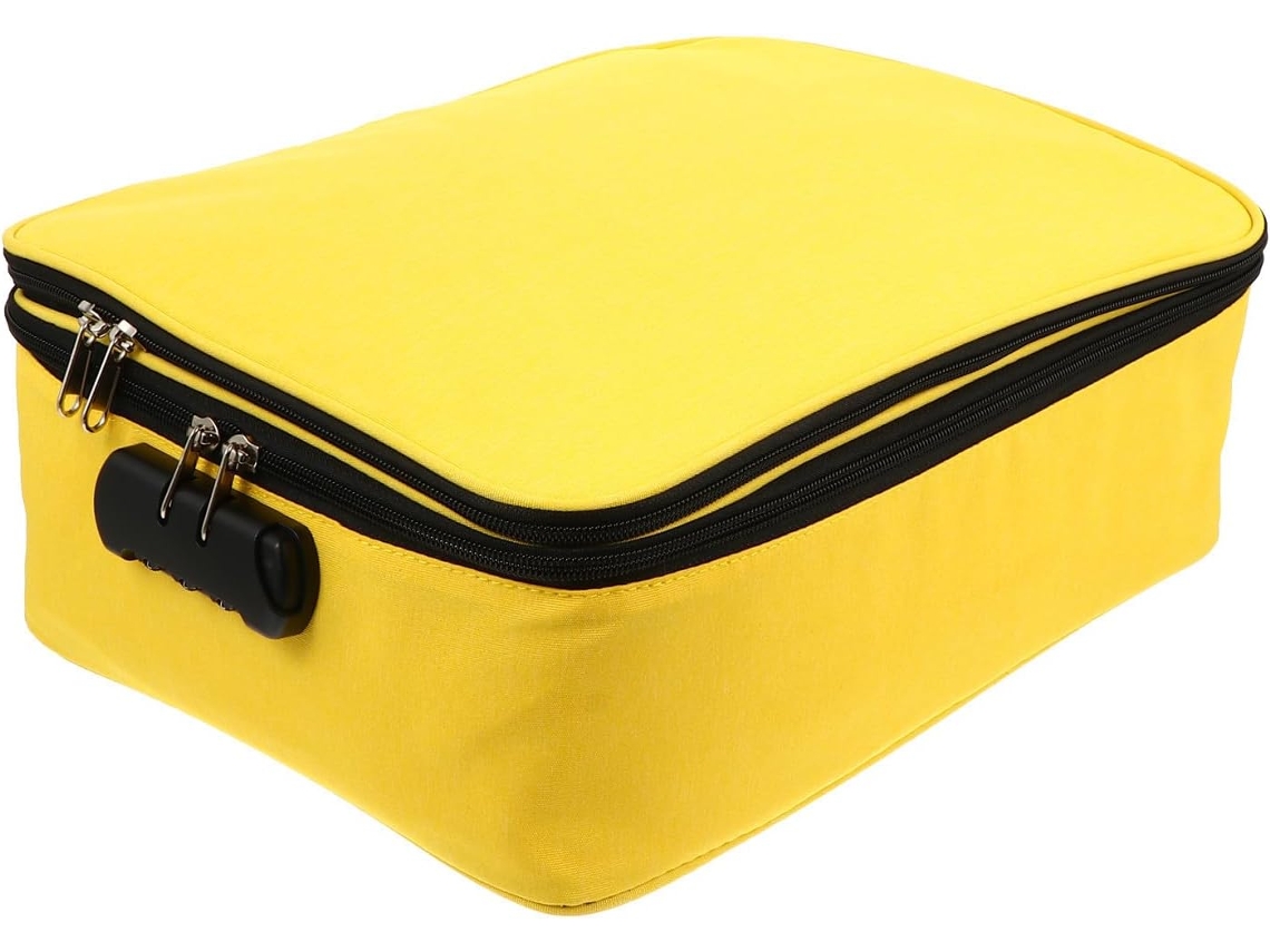Bolsa Multifuncional Com Fecho De Correr, Feita De Tecido Catiônico Durável, Com Grande Capacidade De Armazenamento.