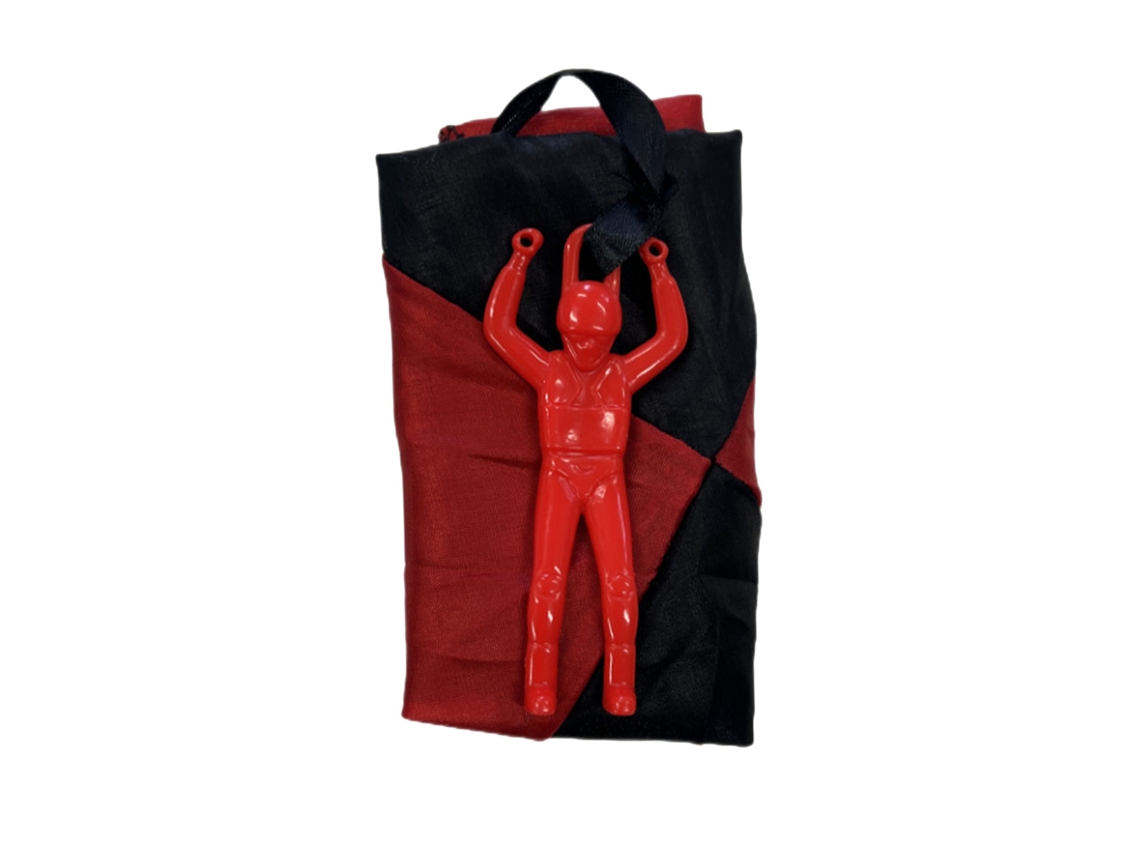 Paracaídas De Juguete Manual Para Niños, Ideal Para Jugar Al Aire Libre Y Mejorar Sus Habilidades Manipulativas - Rojo
